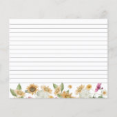 Papier Fête de Fiançailles aux Champs de Tournesols (Dos)