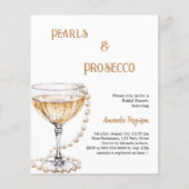 Papier Fête de Fiançailles Perles Prosecco (Devant)