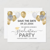 Papier Fête de fin d'études Enregistrer la date Invitatio (Devant / Derrière)