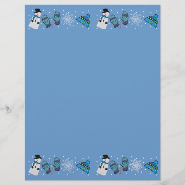 Papier Fête de la neige (Devant)