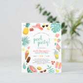 Papier Fête de la pastèque, de l'ananas et du bassin trop (Debout devant)