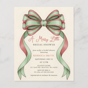 Papier Fête de mariage Budget Ruban Rouge Noël Merry Litt