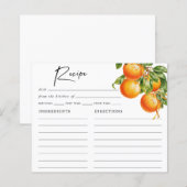 Papier Fête de mariage Citron Oranges d'été Citronnade (Devant / Derrière)