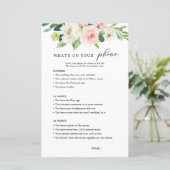 Papier Fête de Mariage Fleurs Roses Ce Qu'il Y A Sur Votr (Debout devant)