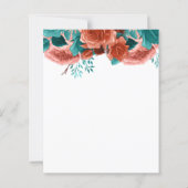 Papier Fête de naissance de bébé de budget Fleur corail s (Dos)