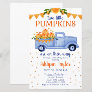 Papier Fête de Naissance de Jumeaux Petit Citrouille à Pe