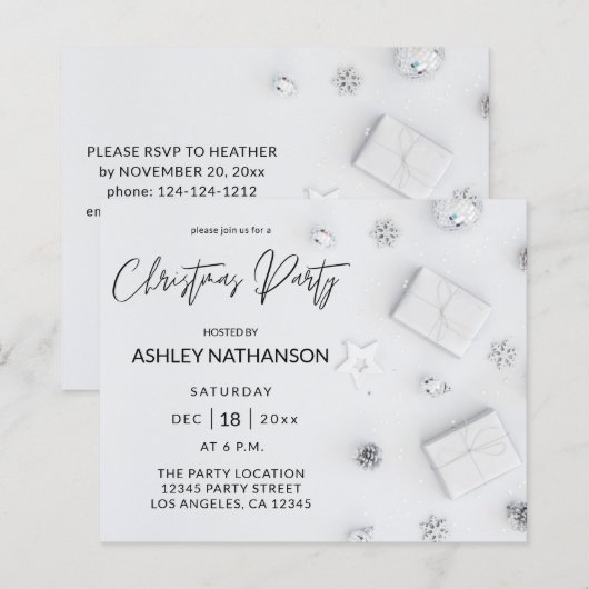 Papier Fête de Noël Budget White Pine (Devant / Derrière)