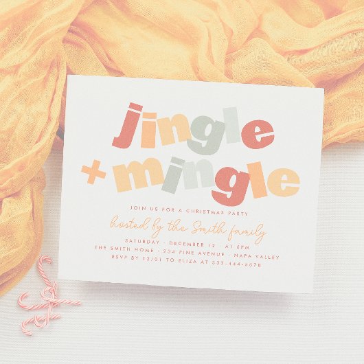 Papier Fête de Noël Jingle & Mingle Budget moderne