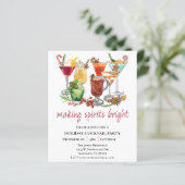 Papier Fête de Noël Making Spirits Bright Cocktail Party (Debout devant)