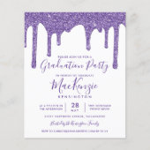 Papier Fête de remise des diplômes BUDGET paillettes viol (Devant)