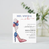 Papier Fête des mariées 4 juillet Bleu rouge (Debout devant)