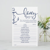 Papier Fête des mariées Ancre nautique Jeu Honey Do (Debout devant)