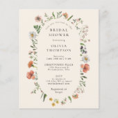 Papier Fête des mariées Arc Fleur sauvage d'été Boho Budg (Devant)