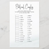 Papier Fête des mariées Biblique Couples Jeu Lave verte (Devant)