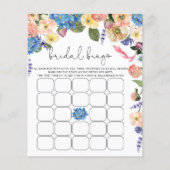 Papier Fête des mariées Bingo Jeu Chic Jardin Floral (Devant)