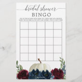 Papier Fête des mariées Bingo Jeu Citrouille de la marine (Devant)