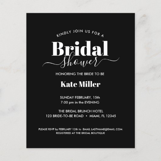 PAPIER FÊTE DES MARIÉES BLANCHE ET NOIRE (Devant)