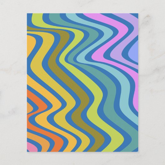 Papier Fête des mariées bleue Super rétro Abstraite (Dos)