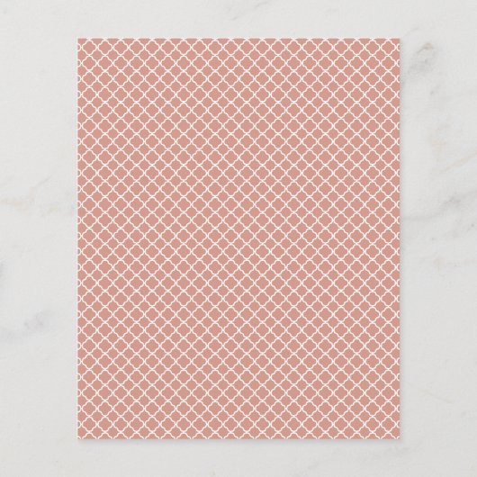 Papier Fête des mariées Boho Pampas Grass & Gold Arch Bud (Dos)