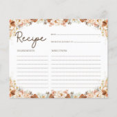 Papier Fête des mariées Boho Rustic Fall Flowers (Devant)