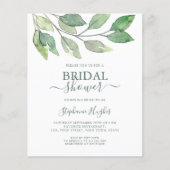 Papier Fête des mariées botanique budgétaire (Devant)