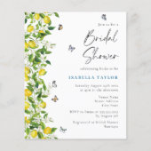 Papier Fête des mariées botanique de citron à aquarelle b (Devant)