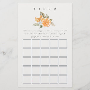 Papier Fête des mariées botanique orange minimale Jeu de