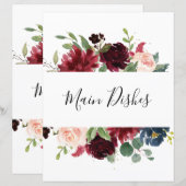 Papier Fête des mariées Broussaillée de la marine Bourgog (Devant / Derrière)