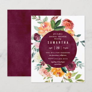 Papier Fête des mariées Budget Blush & Burgundy Peonies