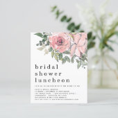 Papier Fête des mariées Budget Blush Florals Invitation d (Debout devant)