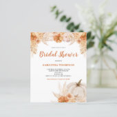 Papier Fête des mariées Budget Burnt Orange Boho Invitati (Debout devant)