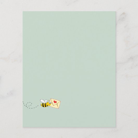 Papier FÊTE DES MARIÉES BUDGET eucalyptus bumble floral b (Dos)