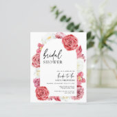 Papier Fête des mariées Budget Rose Floral Arc (Debout devant)