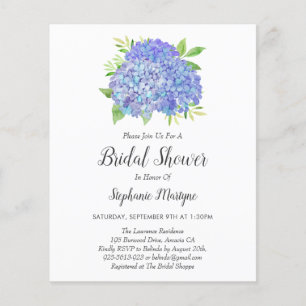 Papier Fête des mariées budgétaire Bouquet Hydrangea viol
