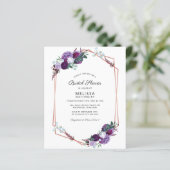 Papier Fête des mariées budgétaire Cadre géométrique Flor (Debout devant)