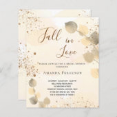 Papier Fête des mariées budgétaire chute d'eucalyptus dor (Devant / Derrière)