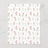 Papier Fête des mariées budgétaire Fleur sauvage Boho dél (Dos)