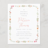 Papier Fête des mariées budgétaire Fleur sauvage Boho dél (Devant)