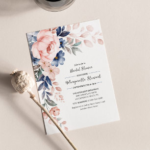 Papier Fête des mariées budgétaire Invitation florale ros