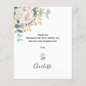 Papier FÊTE DES MARIÉES BUDGÉTAIRE Merci à l'eucalyptus (Dos)