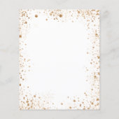 Papier Fête des mariées budgétaire parties scintillant or (Dos)