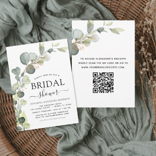 Papier Fête des mariées budgétaire QR Code Eucalyptus Inv