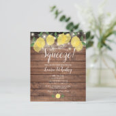 Papier Fête des mariées budgétaire Rustic Squeeze Lemon I (Debout devant)