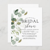 Papier Fête des mariées budgétaire Verdure Eucalyptus (Devant / Derrière)