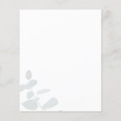 Papier Fête des mariées budgétaire verte Eucalyptus Succu (Dos)