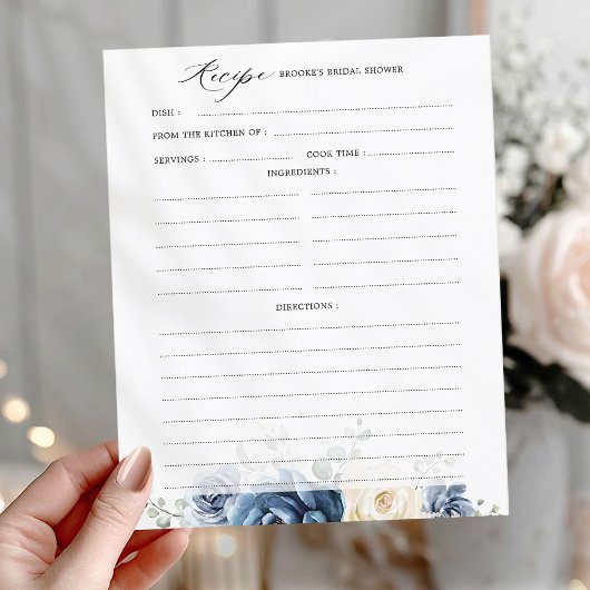 Papier Fête des mariées Champagne Dusty Blue Navy Recette