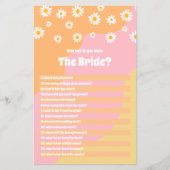 Papier Fête des mariées Connaissez-Vous Bien Le Jeu De Ma (Devant)