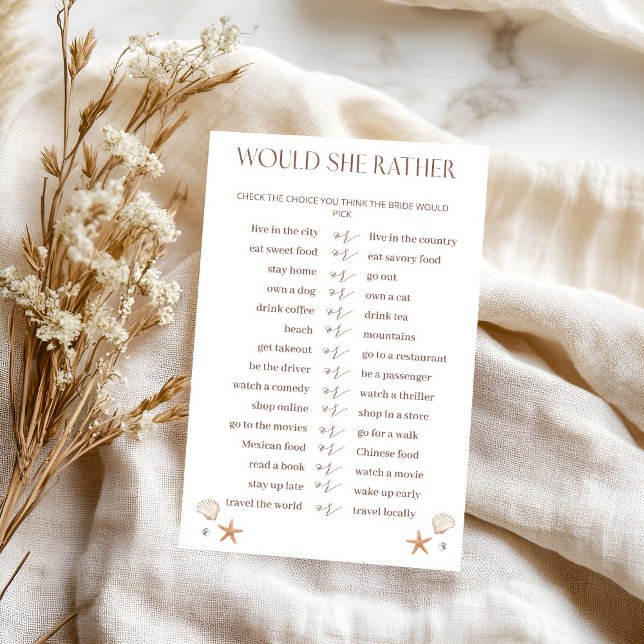 Papier Fête des mariées Côtière préférerait-elle jouer (Créateur téléchargé)