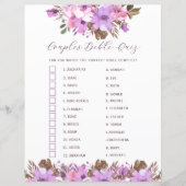 Papier Fête des mariées Couples Bible Quiz (Devant)