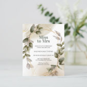 Papier Fête des mariées d'aquarelle d'or couleur verte du (Debout devant)